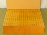 トウシンオリジナル/本榧柾目三寸卓上碁盤 新品(G145)